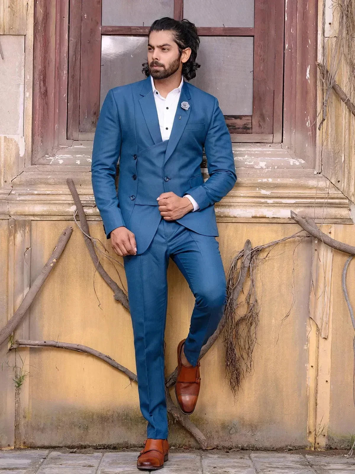 Suit Colors Men Men Khaki Classic Luxurious Men Suits