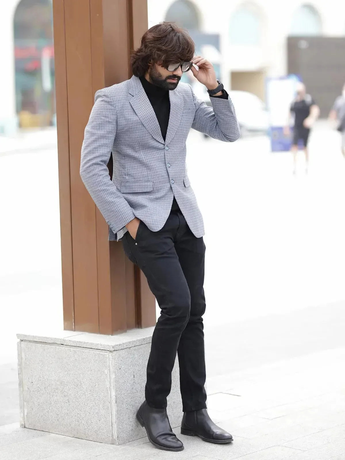 Sky Blue Shirt And Black Pant Combination Navy Blazer Sky Blue