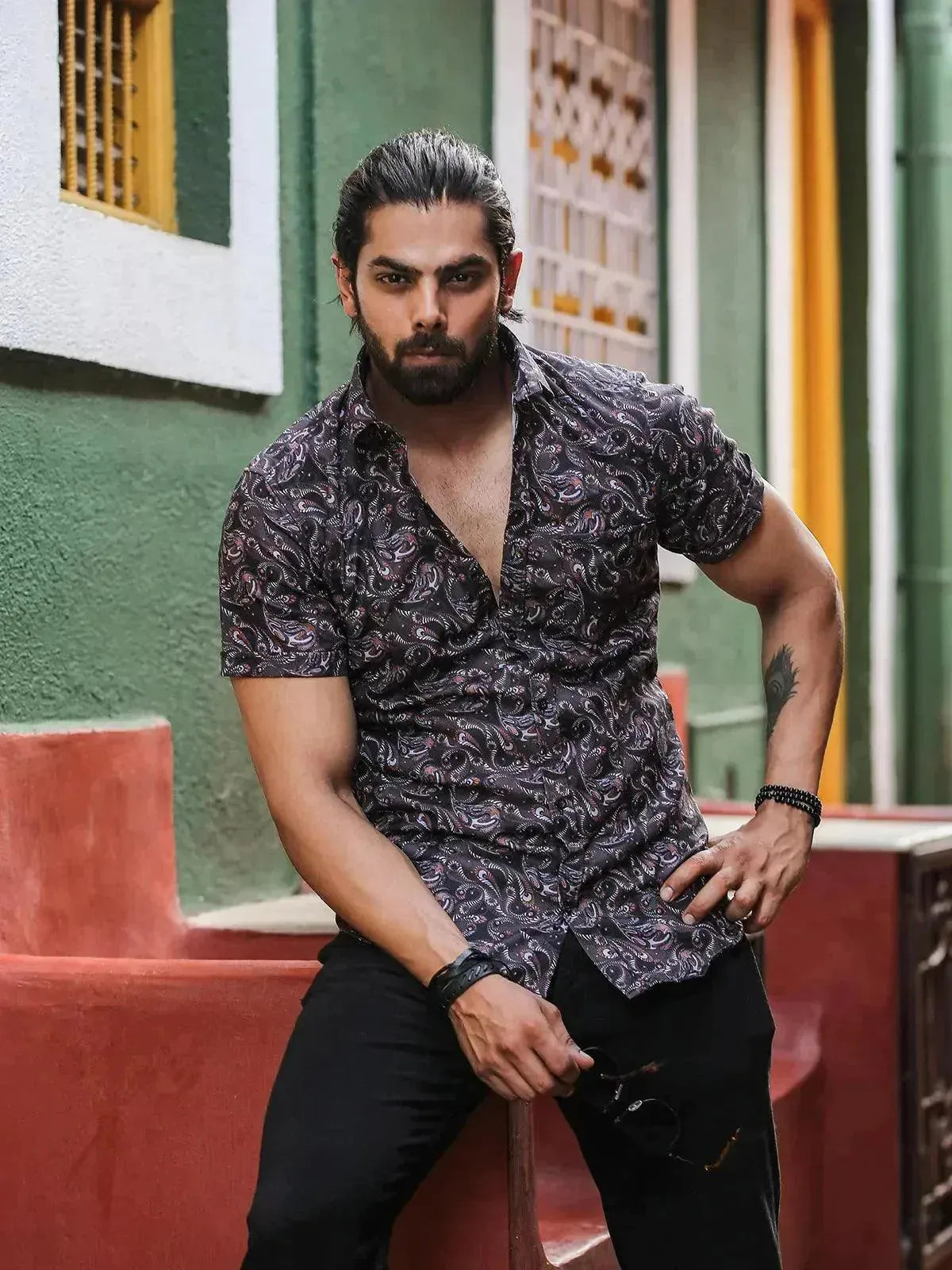 Party wear printed shirt shop