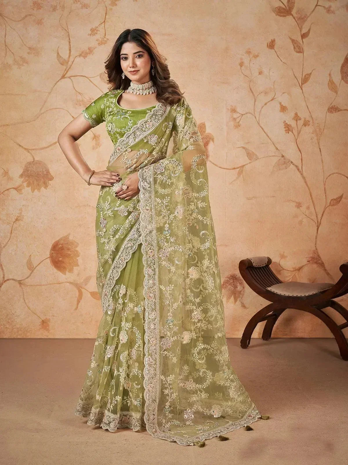Green Designer Cotton Saree, Casual Wear at ₹ 1149/piece in Surat | ID Green Designer Cotton Saree, Casual Wear at ₹ 1149/piece in Surat | ID