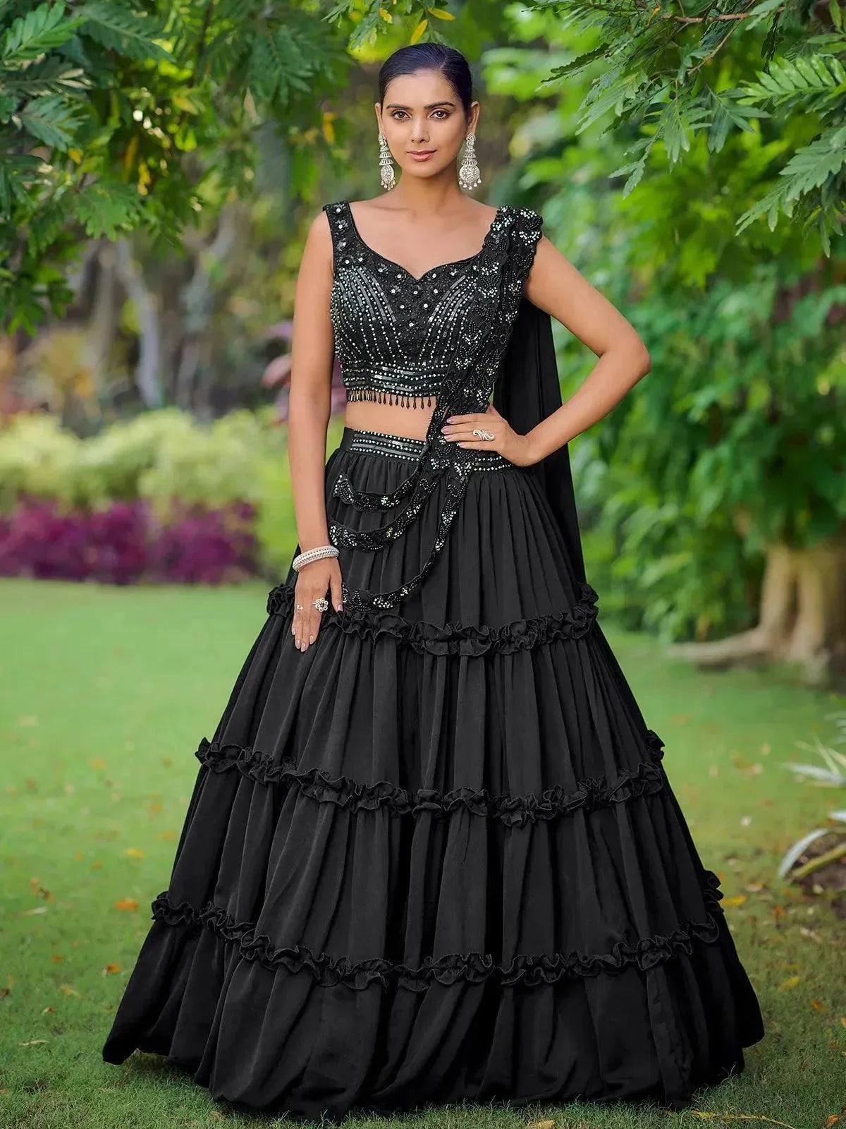 Crop Top Dress Lehenga Shop Stylish Crop Top Lehenga Set Online