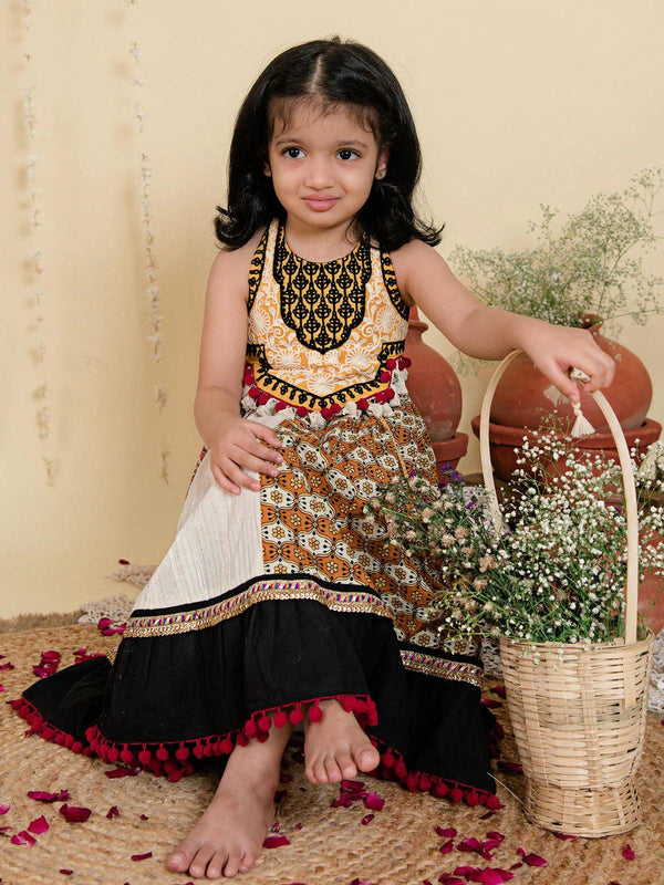 Innocent Festive Black Flaired Chaniya Choli for Kids 0-5 YRS - VJV Now