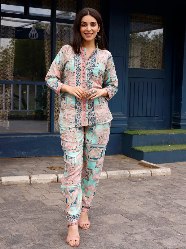 Paisley Printed Designer Ready To Wear Co-Ords Sets