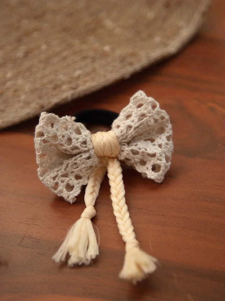 Birthday Baby Infant Girl Toddler Handmade Cotton Crochette Bows PONY Hairband pack of 3 - VJV Now