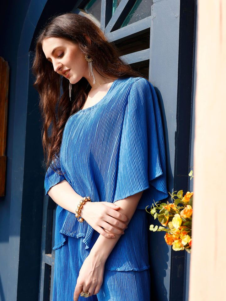 Dark Blue Color Design Co-Ords Sets For Women - VJV Now