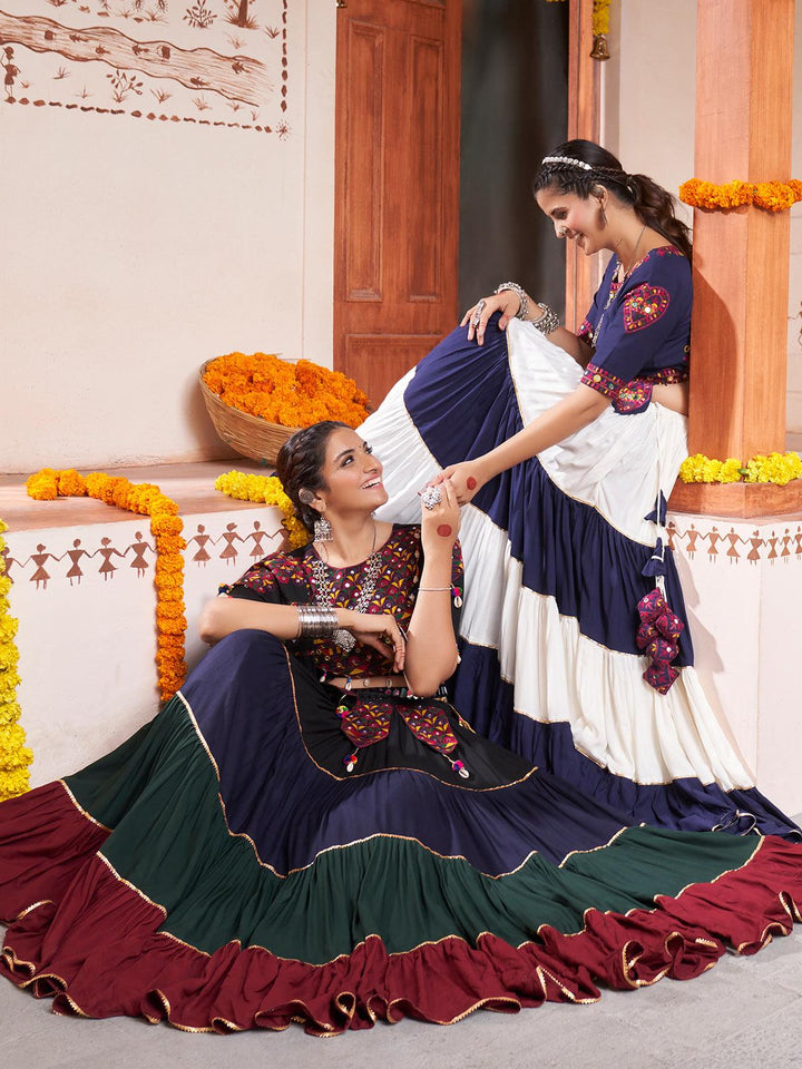 Multi Color New Pattern Style Lehenga Choli for Festival Navratri Collection - VJV Now