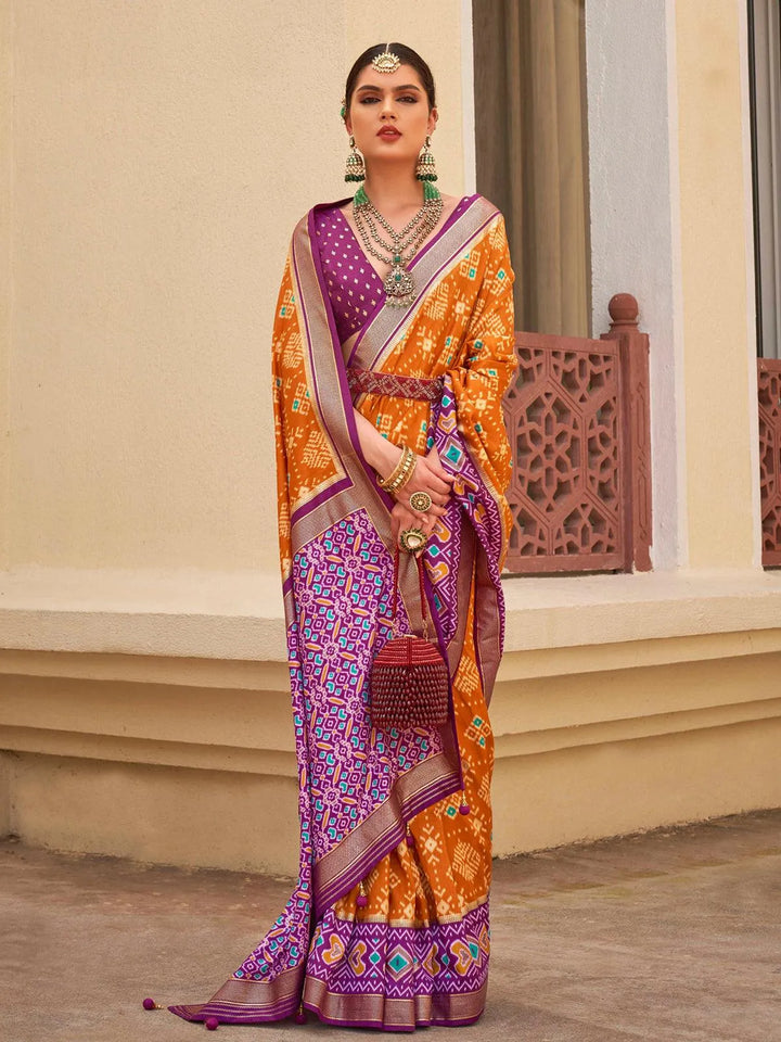 Party Wear Mustard Digital Printed Soft Silk Saree - VJV Now