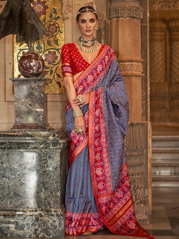 Purple Printed Design Soft Silk Saree - VJV Now