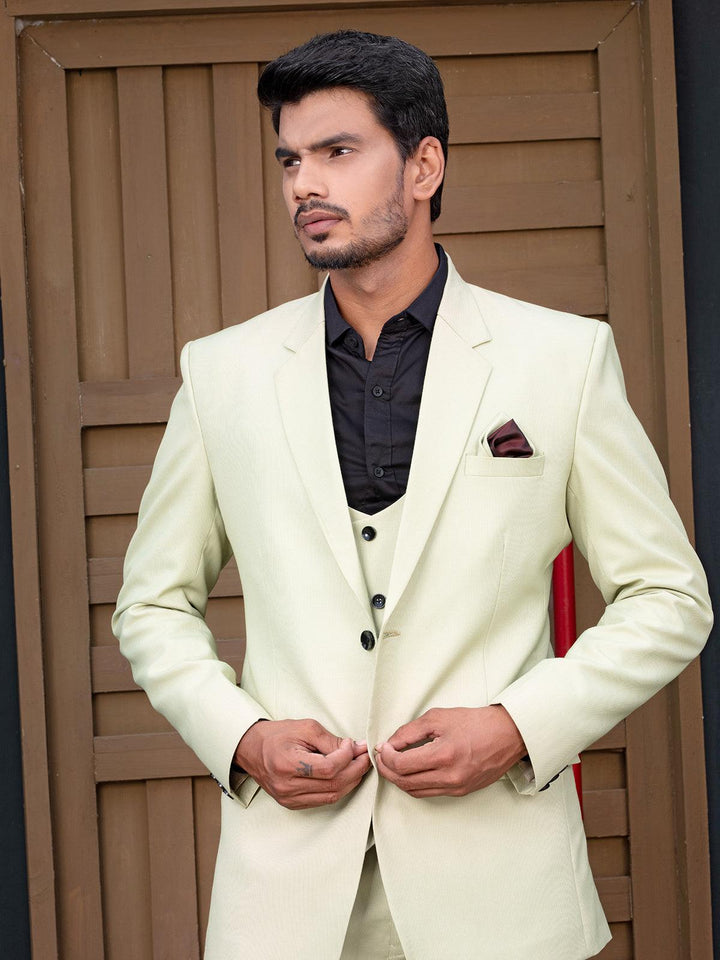 Stunning Light Green Color Men's Single Breasted Designer Suit - VJV Now