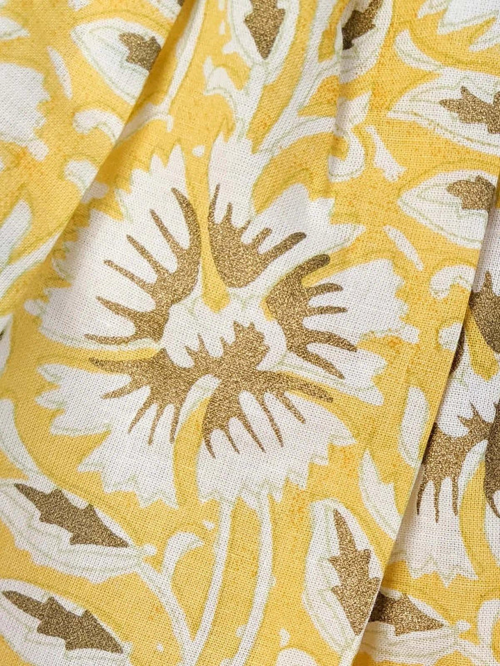 Summer Lemon Refreshing Floral Printed Baby Girl Skirt Top - VJV Now